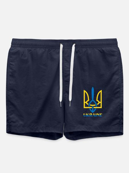 Ukraine Symbol - Swim Trunks - french navy