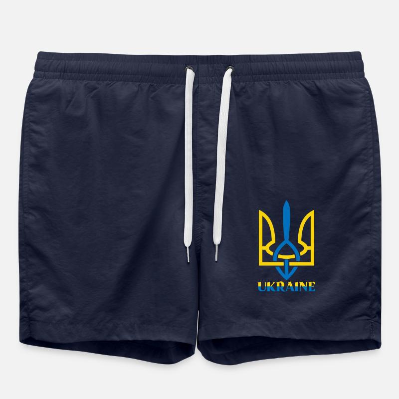 Ukraine Symbol - Swim Trunks - french navy