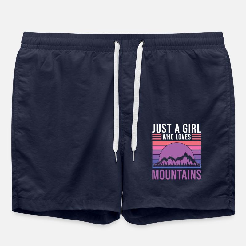 Berge - Badeshorts - French Navy