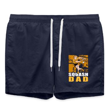 Squash Dad - Swim Trunks - french navy - Front - AI Model Male 185 light (185cm)
