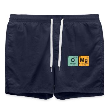 Éléments chimiques Chimiste Chimie - Short de bain - bleu marine - Devant - AI Model Male 185 light (185cm)