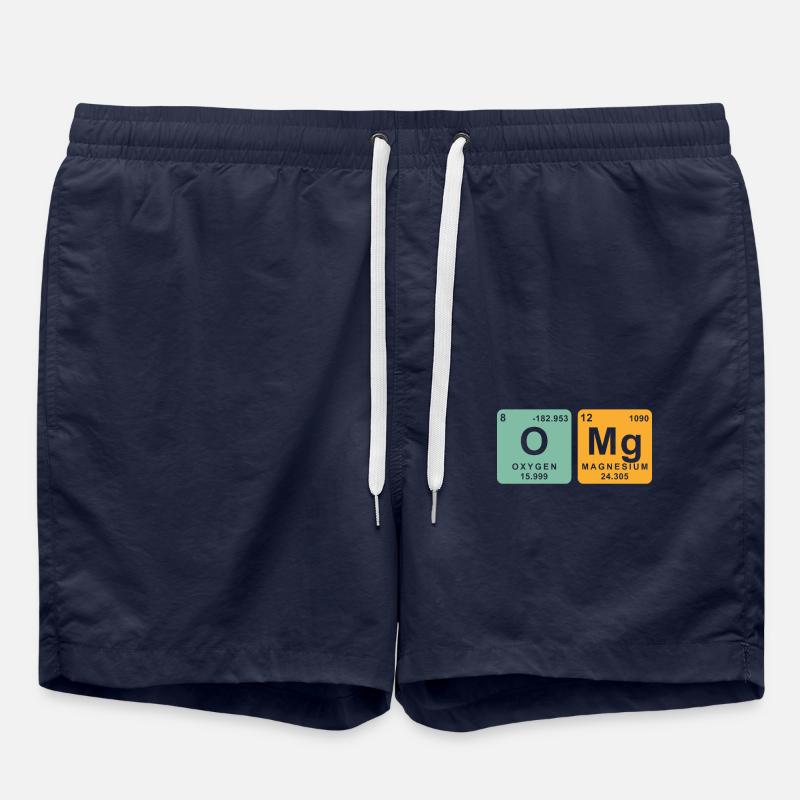 Chemical Elements Chemist Chemistry - Swim Trunks - french navy
