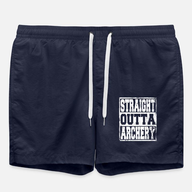Archery saying funny - Swim Trunks - french navy