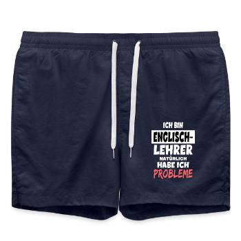 Lehrer Geschenke Lehrerinnen Geschenkideen für - Badeshorts - French Navy - Vorne - AI Model Male 185 light (185cm)