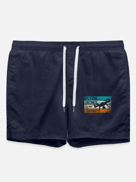 Flying drones is my therapy - Swim Trunks - french navy