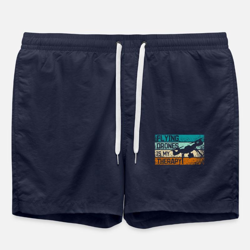 Flying drones is my therapy - Swim Trunks - french navy