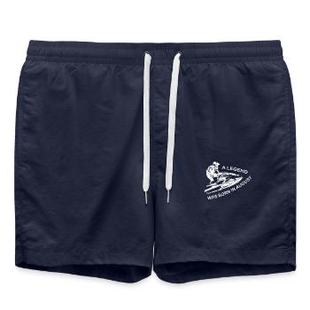 Jet Ski Rider Août Cadeaux d’anniversaire - Short de bain - bleu marine - Devant - AI Model Male 185 light (185cm)