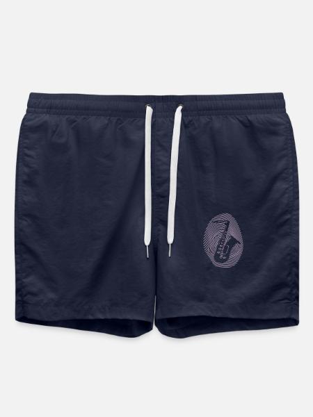 Conception de saxophone - Short de bain - bleu marine