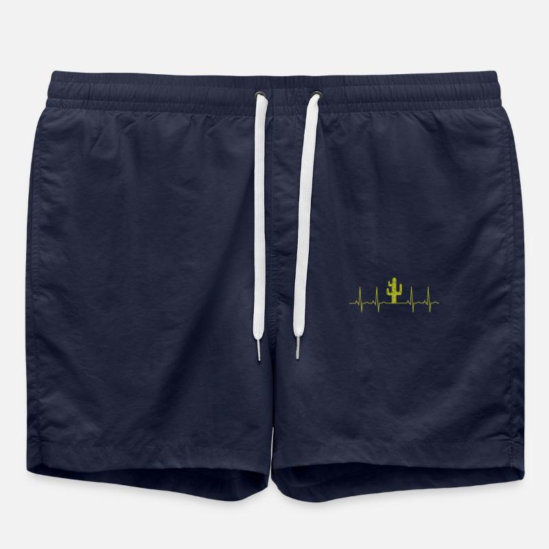 Battement de cœur de cactus - Short de bain - bleu marine