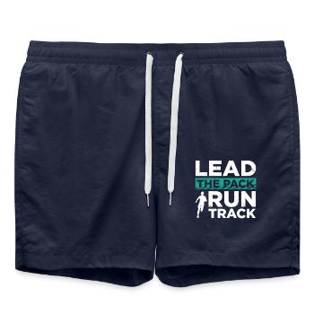 En tête du peloton Career Runner Marathon - Short de bain - bleu marine - Devant - AI Model Male 185 light (185cm)
