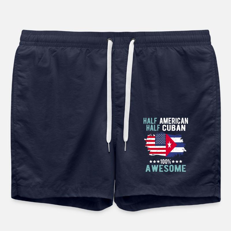 Half American Half Cuban - Swim Trunks - french navy