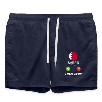 Bahreïn appelle les drapeaux lusiger - Short de bain - bleu marine - Devant - AI Model Male 185 light (185cm)