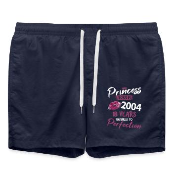 18ème anniversaire 18 ans de perfection Princesse 2004 - Short de bain - bleu marine - Devant - AI Model Male 185 light (185cm)