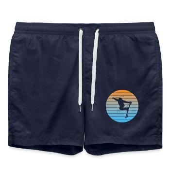 Skieurs Ski de Noël Sports d'hiver Ski - Short de bain - bleu marine - Devant - AI Model Male 185 light (185cm)