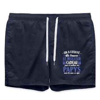On a essayé de trouver le meilleur cadeau papy - Short de bain - bleu marine - Devant - AI Model Male 185 light (185cm)
