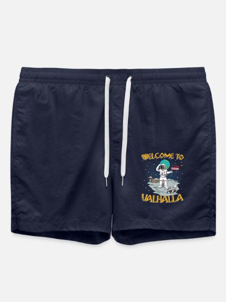 Welcome to Valhalla - Badeshorts - French Navy
