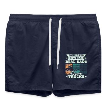 Dads drive trucks - Badeshorts - French Navy - Vorne - AI Model Male 185 light (185cm)