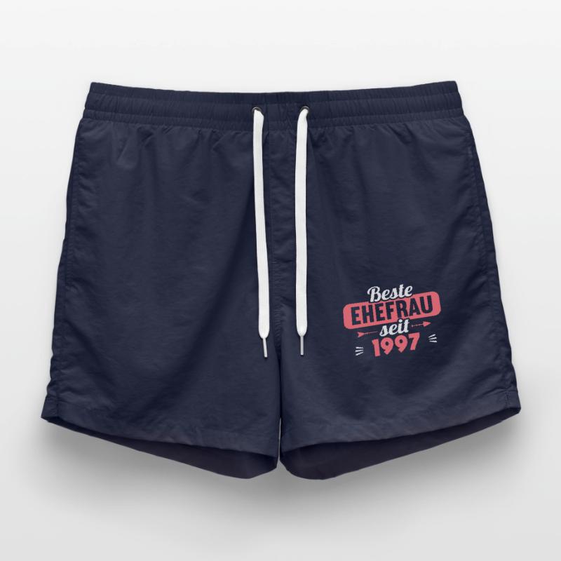 Beste Ehefrau Bester Ehemann seit 1997 Badeshorts