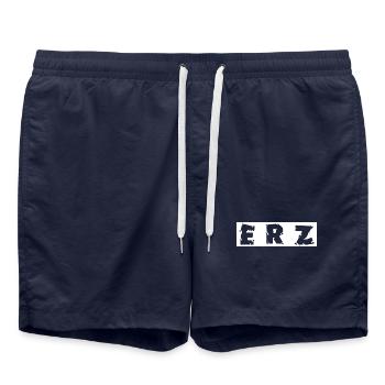 Erzgebirge meine Heimat - Badeshorts - French Navy - Vorne - AI Model Male 185 light (185cm)