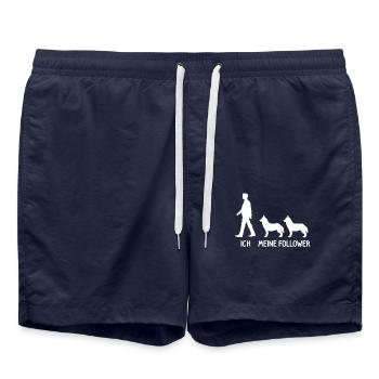 Ich Meine Follower Husky Hunde Züchter Hund - Badeshorts - French Navy - Vorne - AI Model Male 185 light (185cm)