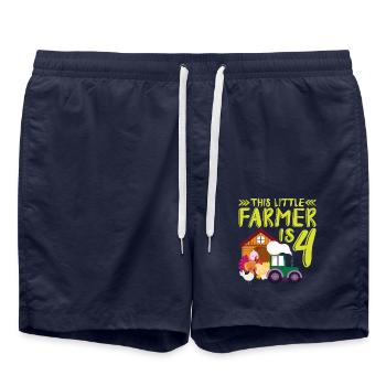 This small farmer is 4 farm more thematic - Swim Trunks - french navy - Front - AI Model Male 185 light (185cm)