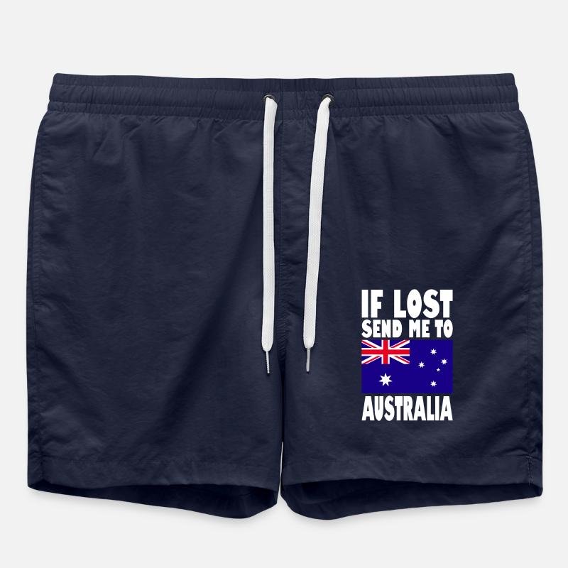 Drapeau de l’Australie - Short de bain - bleu marine