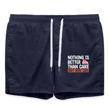 Rien de mieux que | gâteau Cuire des | de t-shirt - Short de bain - bleu marine - Devant - AI Model Male 185 light (185cm)