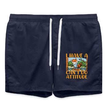 I have a can't do Attitude - Swim Trunks - french navy - Front - AI Model Male 185 light (185cm)