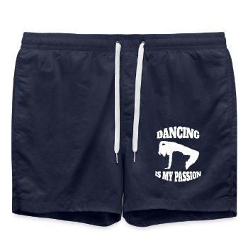 Breakdance Tänzer Geschenk Tanzen Tanzsport - Badeshorts - French Navy - Vorne - AI Model Male 185 light (185cm)