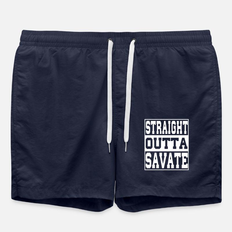 Savate saying funny - Swim Trunks - french navy