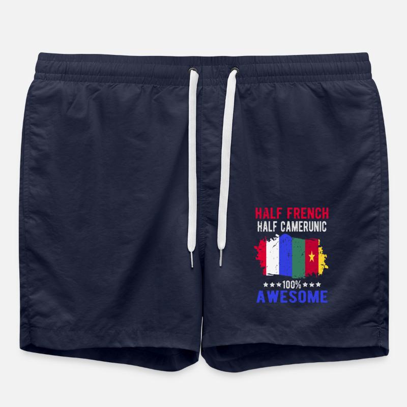 Moitié Français moitié camerounais - Short de bain - bleu marine