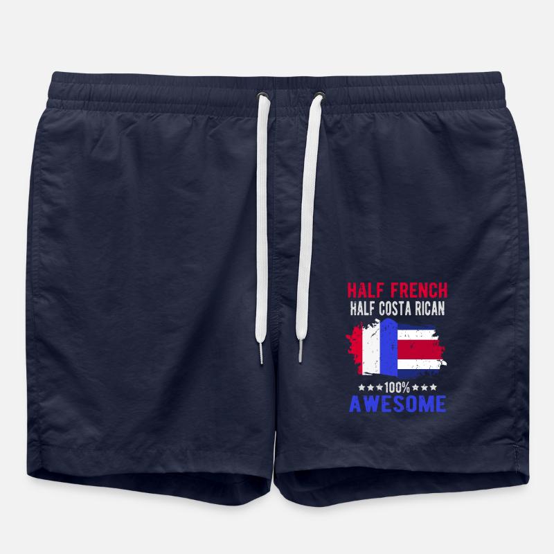 Moitié Français moitié Costaricienne - Short de bain - bleu marine
