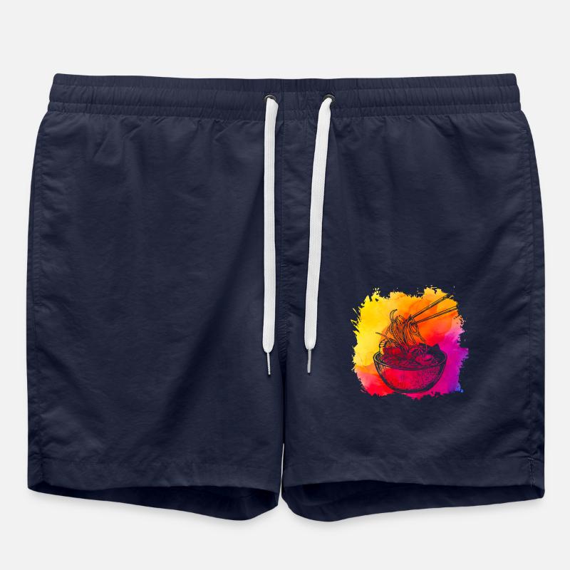 Ramen Retro - Badeshorts - French Navy