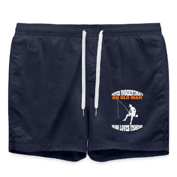 Pêche Pêcheur Pêche Pêche Hameçons de pêche - Short de bain - bleu marine - Devant - AI Model Male 185 light (185cm)