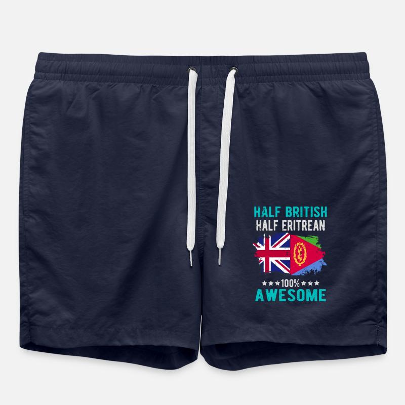 Half British Half Eritrean - Swim Trunks - french navy