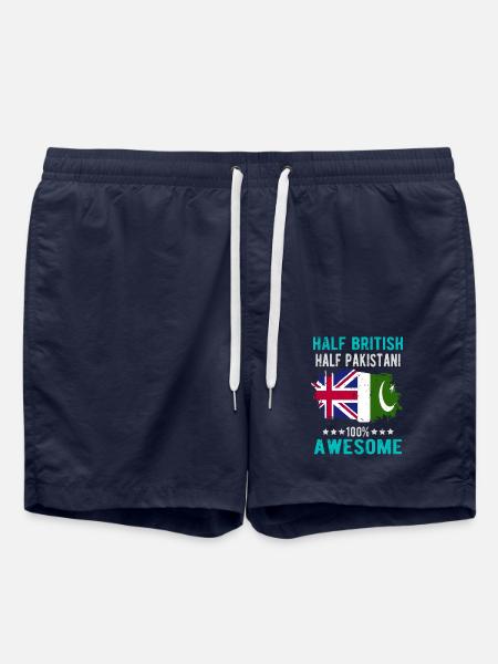 Half British Half Pakistanis - Swim Trunks - french navy