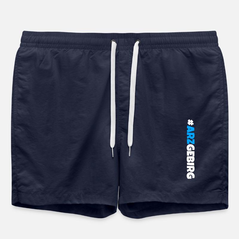 Arzgebirg mei Haamit - Badeshorts - French Navy
