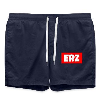 Erzgebirge meine Heimat - Badeshorts - French Navy - Vorne - AI Model Male 185 light (185cm)
