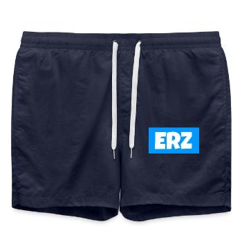 Erzgebirge meine Heimat - Badeshorts - French Navy - Vorne - AI Model Male 185 light (185cm)