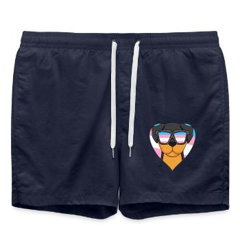 Transgenre Transsexuel Rottweiler Dog Gift - Short de bain - bleu marine - Devant - AI Model Male 185 light (185cm)