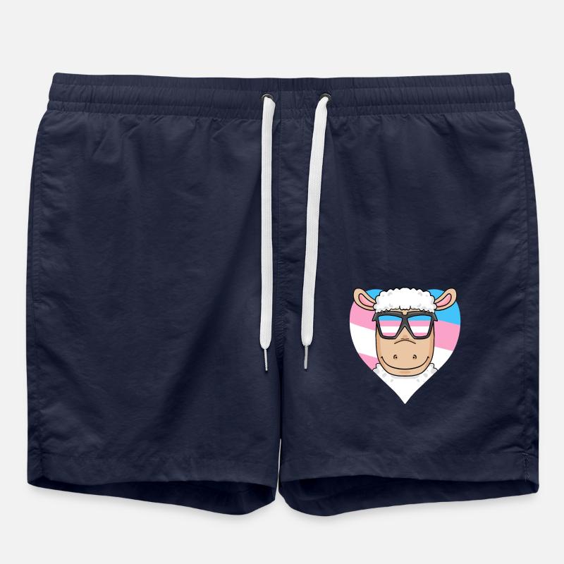 Transgender Transsexual Sheep Gift - Swim Trunks - french navy