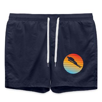 Saut à ski Saut à ski Saut à ski Sports d’hiver Vol à ski Ski - Short de bain - bleu marine - Devant - AI Model Male 185 light (185cm)
