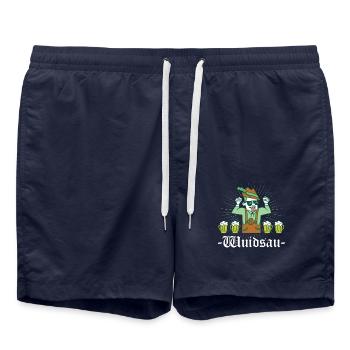 Wuidsau Wildsau - Badeshorts - French Navy - Vorne - AI Model Male 185 light (185cm)