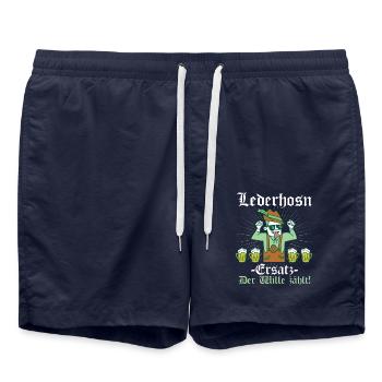 Lederhosn Ersatz Der Wille zählt - Badeshorts - French Navy - Vorne - AI Model Male 185 light (185cm)