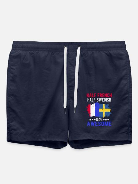 Halb Franzose Halb Schwede - Badeshorts - French Navy