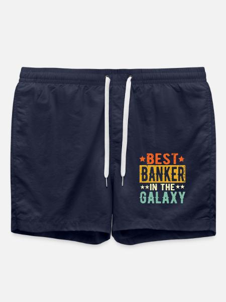Best Banker ever Banker Gift - Swim Trunks - french navy