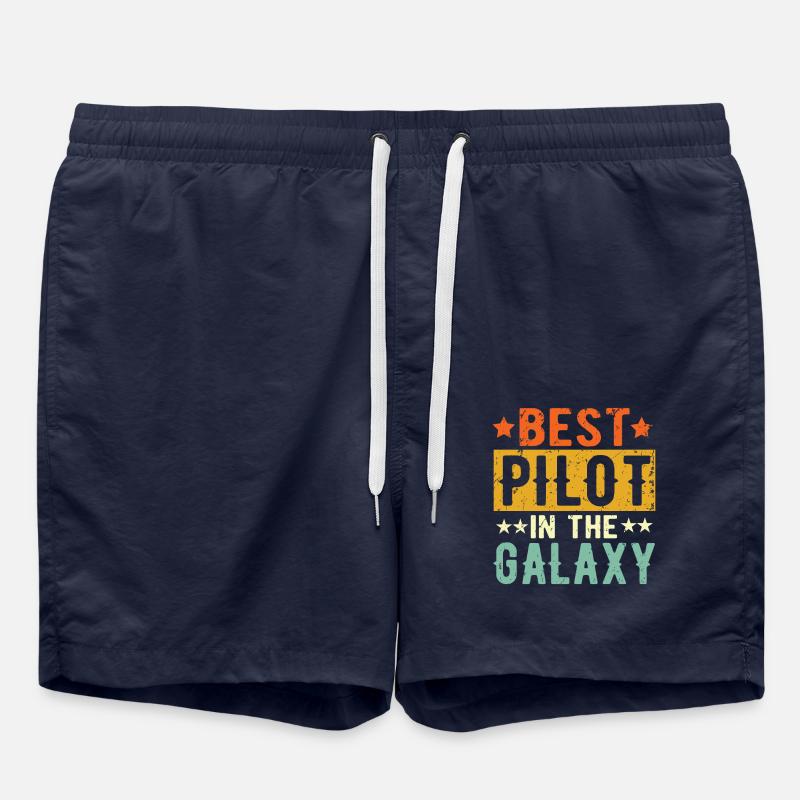 Best Pilot ever Pilot Gift - Swim Trunks - french navy