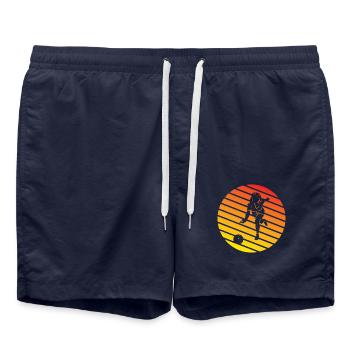 Bowling Cone Gift Bowling Ball Bowling Bowler - Swim Trunks - french navy - Front - AI Model Male 185 light (185cm)