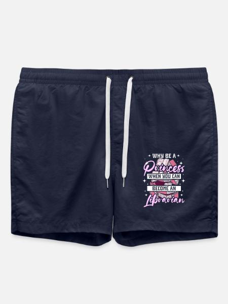 Woman princess librarian - Swim Trunks - french navy