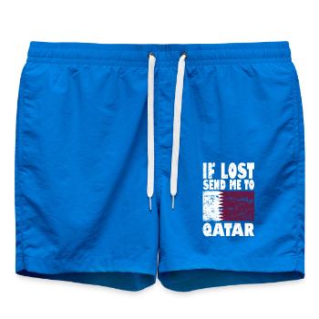 Slogan du drapeau du Qatar - Short de bain - cobalt blue - Devant